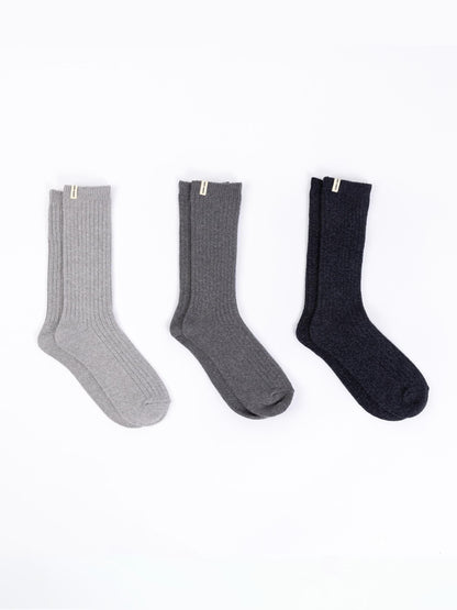 Women's Plush Lounge Calf Sock 3-Pack