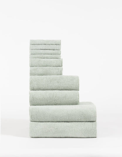 Complete Ribbed Terry Bath Bundle