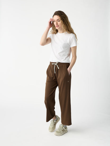 Women's Studio Cropped Wide Leg Pant