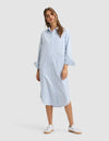Blue Oxford Stripe