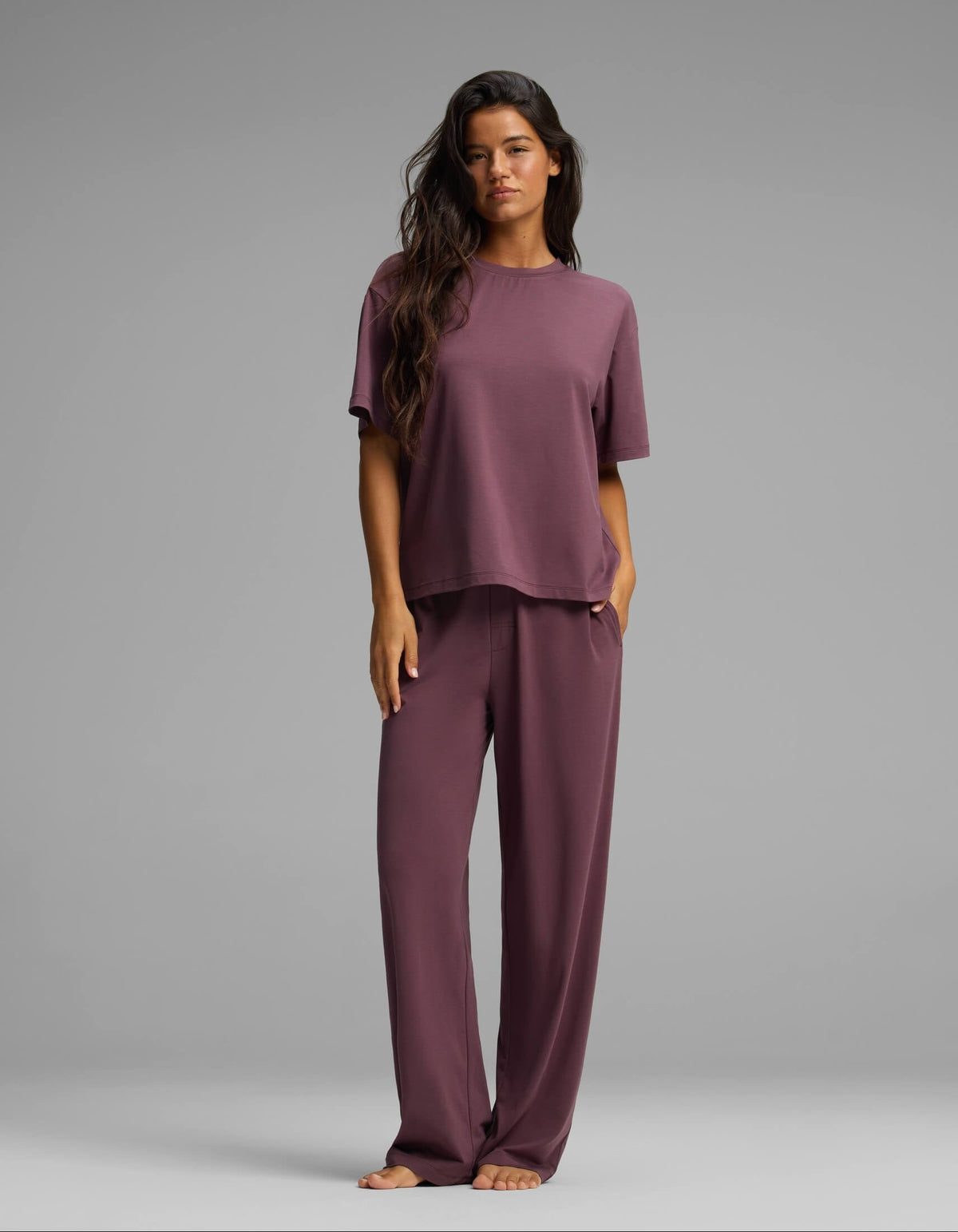 Women's First Layer Pajama Short Sleeve Tee & Pajama Pant Set