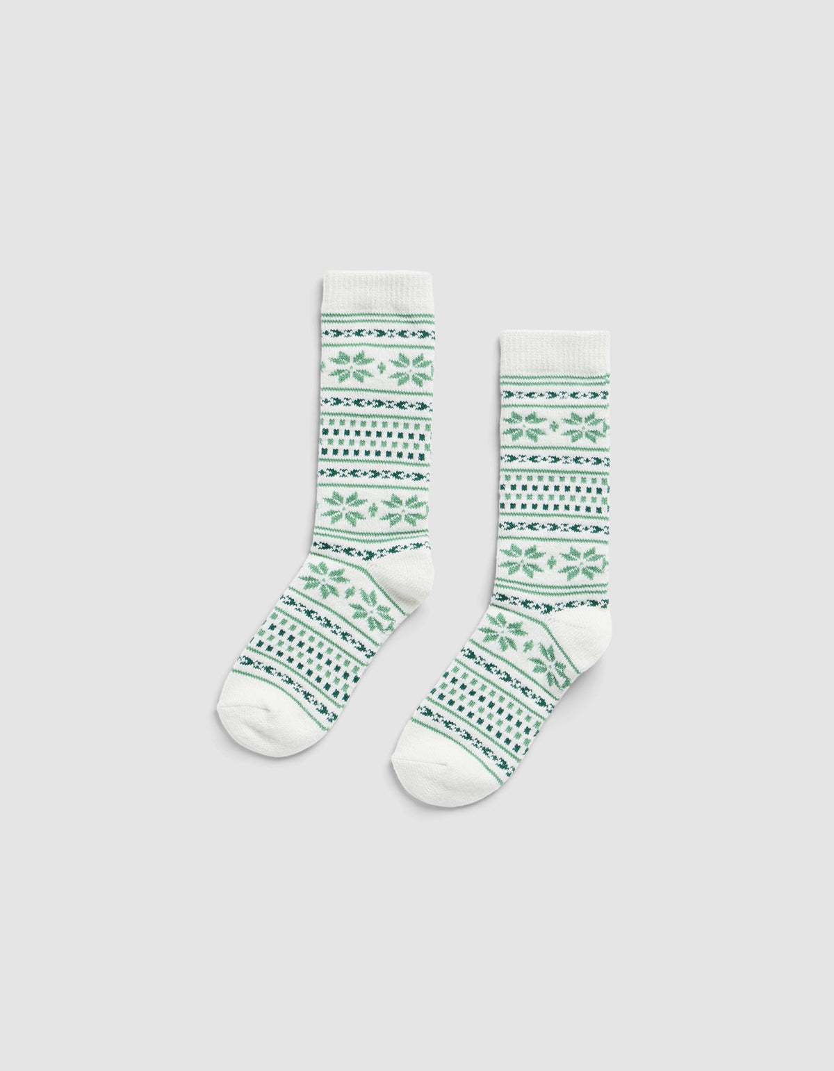 Snowflake Plush Lounge Calf Sock