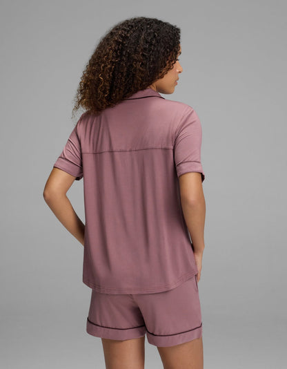 Women's Bamboo Stretch-Knit Short Sleeve Pajama Top